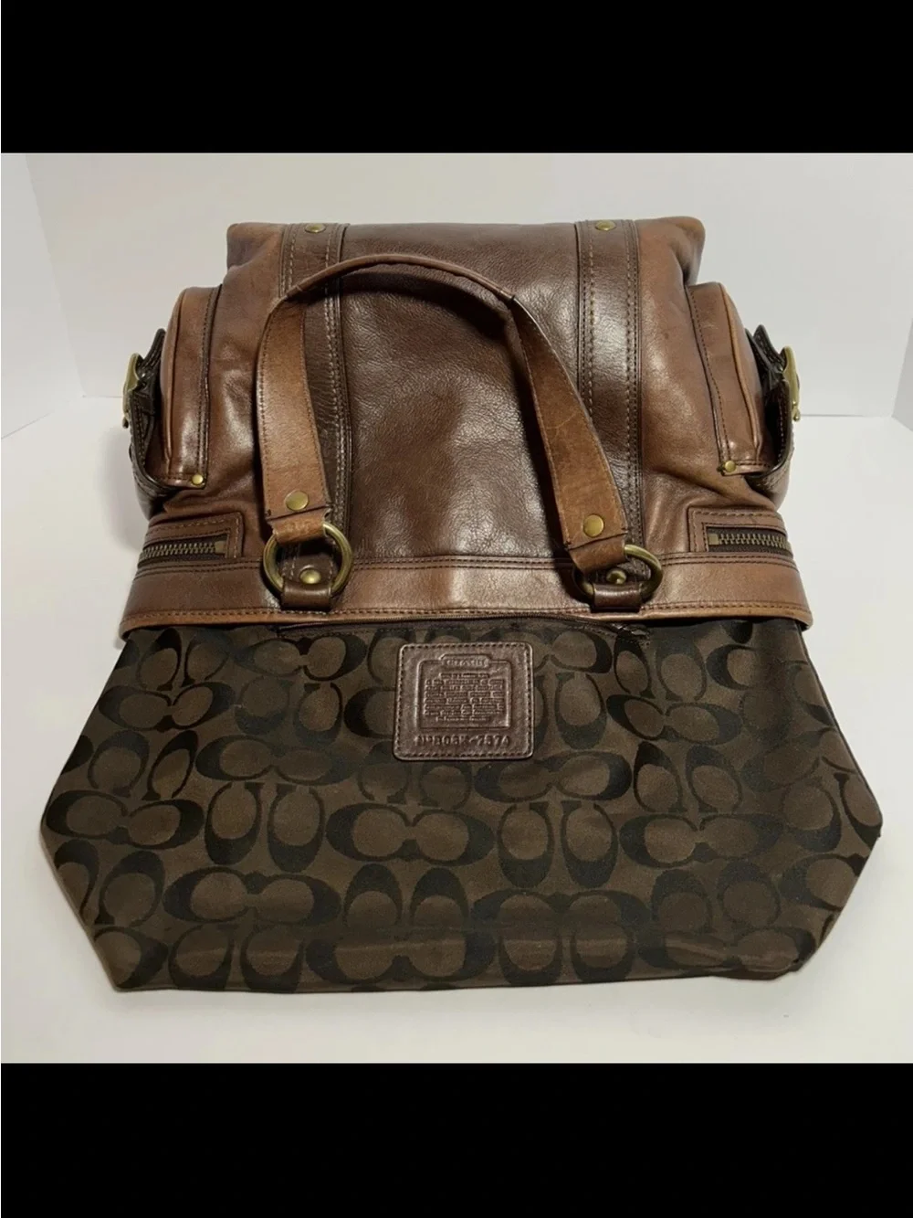 Coach Legacy Shoulder Bag/Tote Cognac Leather,Chunky Brass Hardware,RARE/VINTAGE